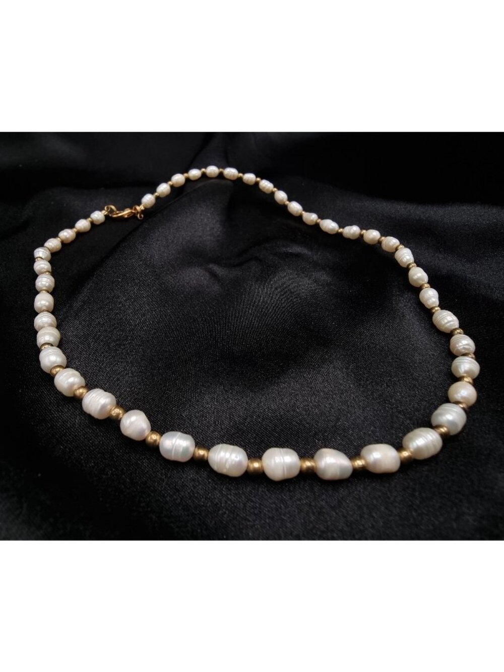 Vintage 1980's-1990's Genuine Pearl Beaded Necklace